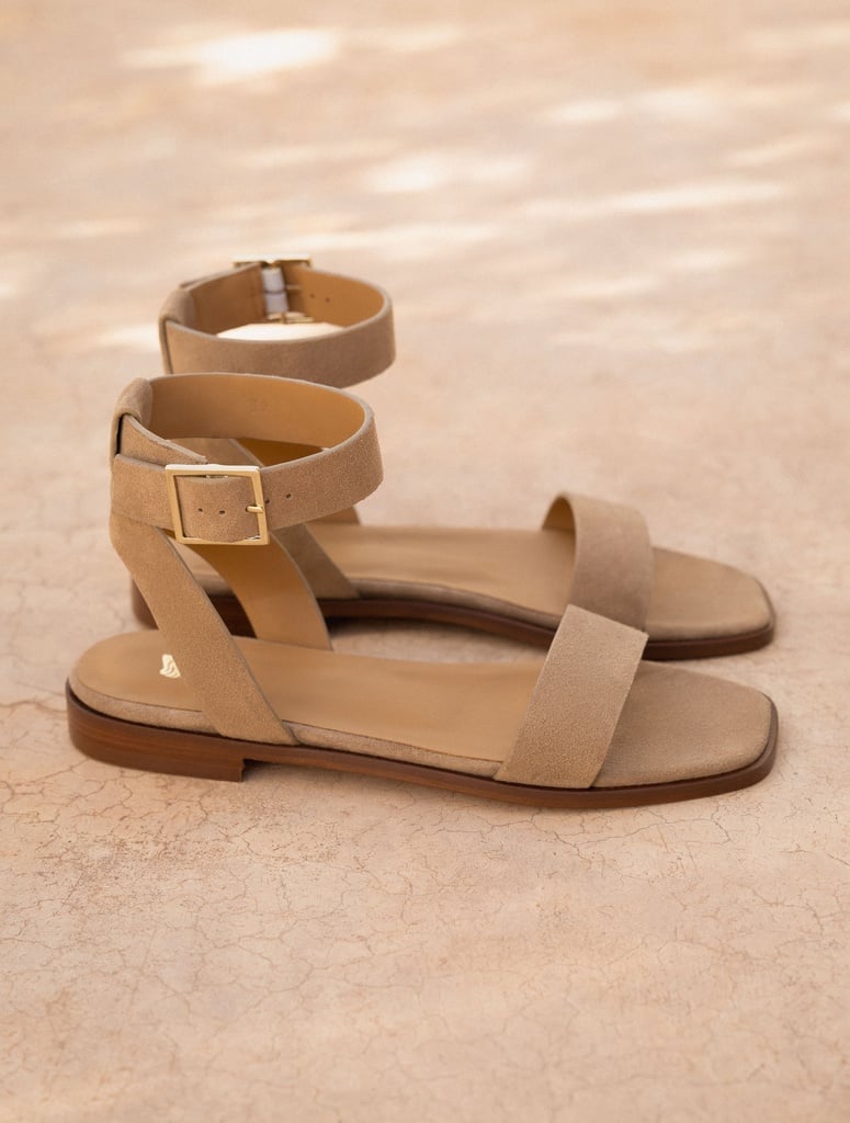 Flache Sandalen : Nalini - Antelope