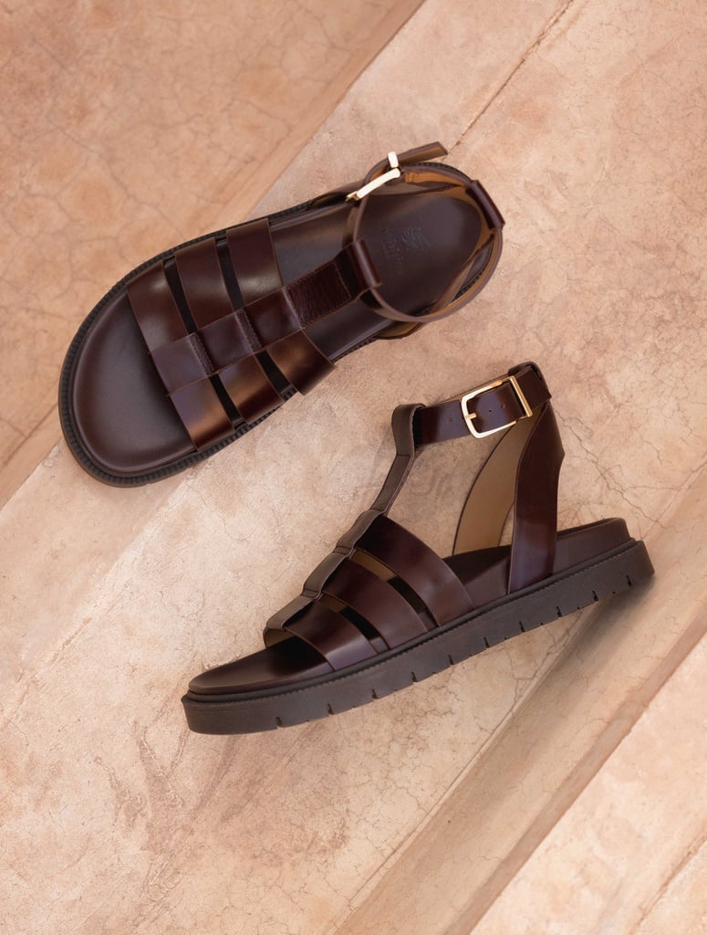 Flache Sandalen : Nellie - Irish Coffee