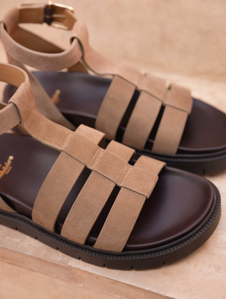 Flache Sandalen : Nellie - Antelope