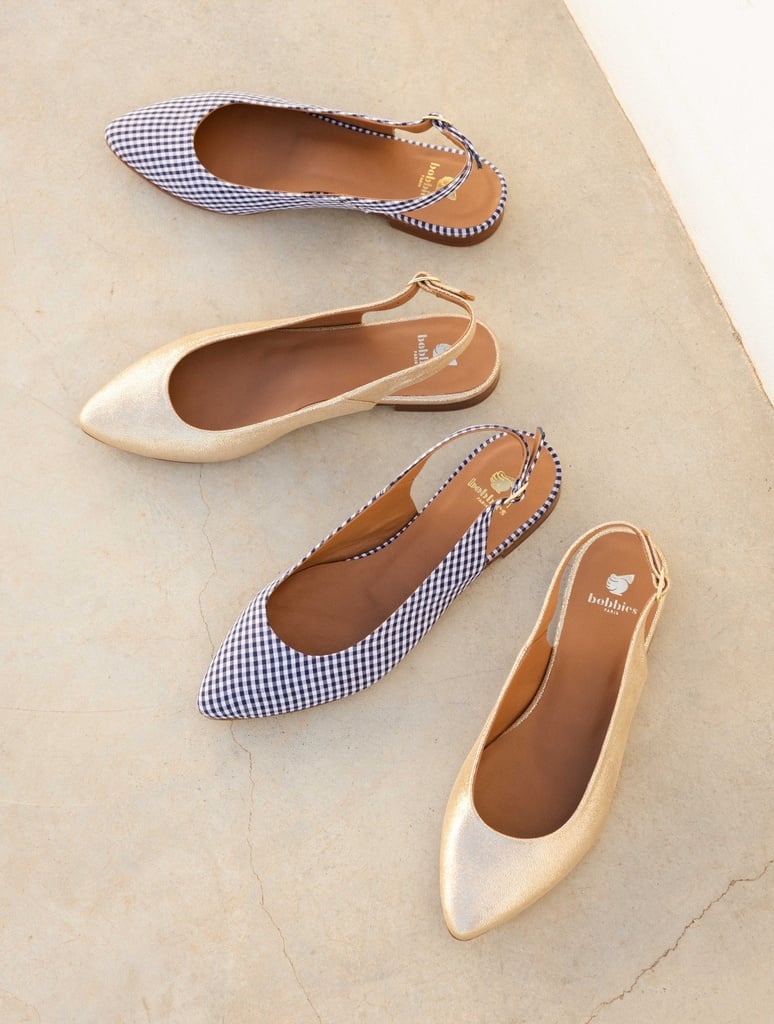 Ballet Flats : Paige - Navy Gingham