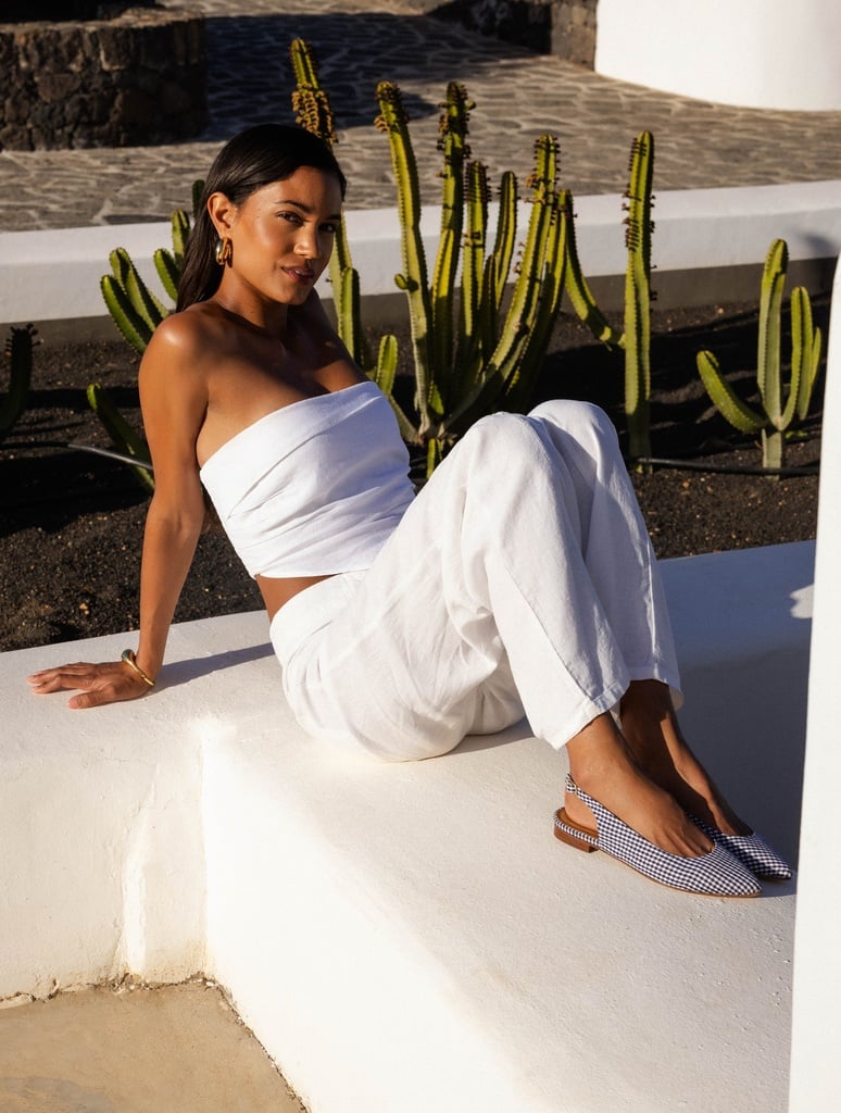 Ballet Flats : Paige - Vichy Navy