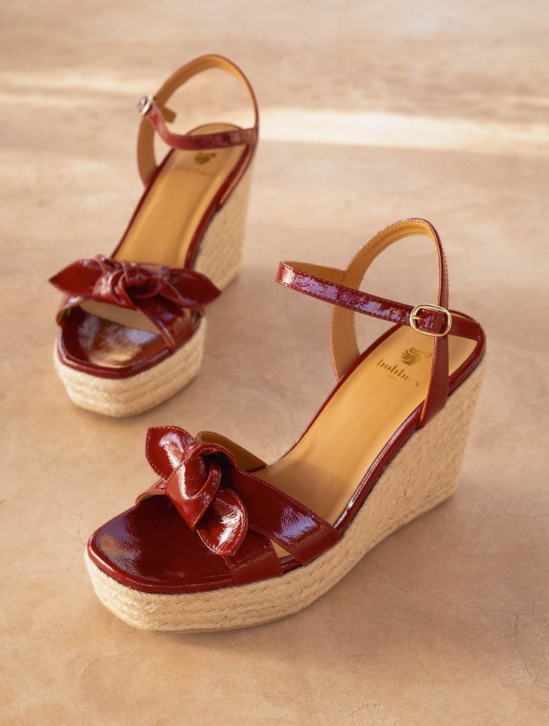 Espadrilles Compensées : Pilar - Cherry Gloss