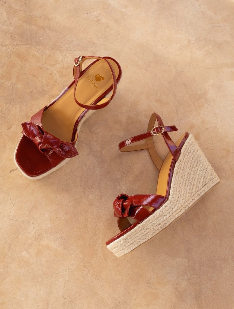 Espadrilles Compensées : Pilar - Cherry Gloss