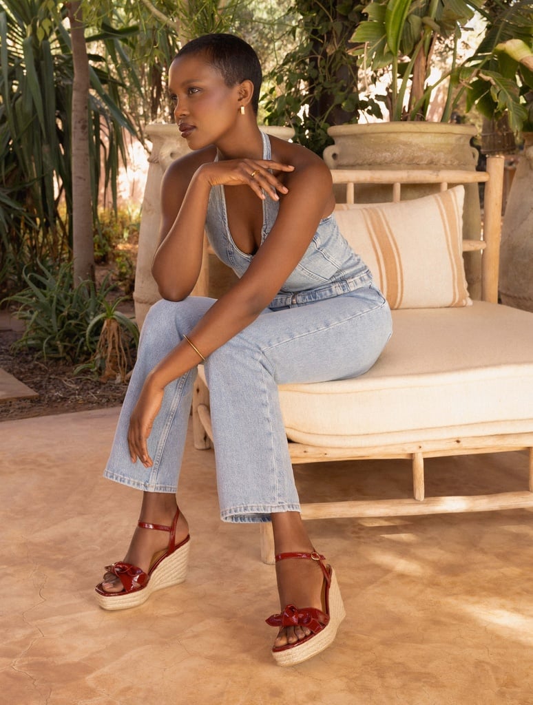 Espadrilles mit Keilabsatz : Pilar - Cherry Gloss