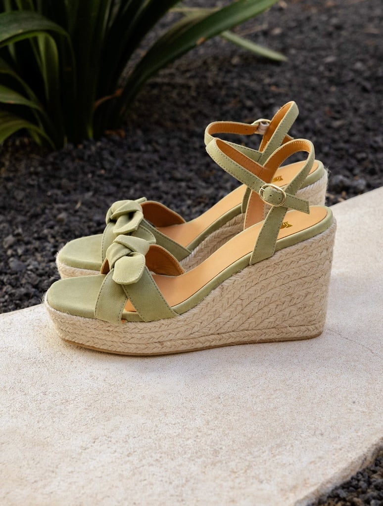 Espadrilles mit Keilabsatz : Pilar - Matcha