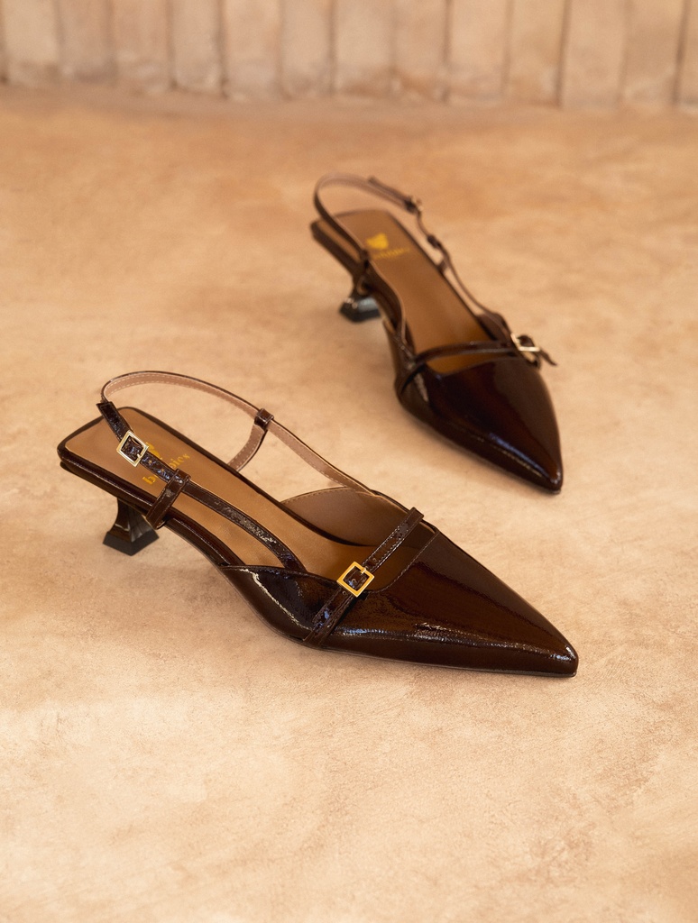 aere eco leather sling うねっ back shoes 38