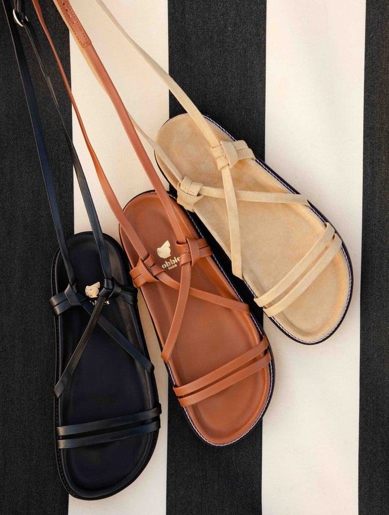 Flache Sandalen : Salina - Camel