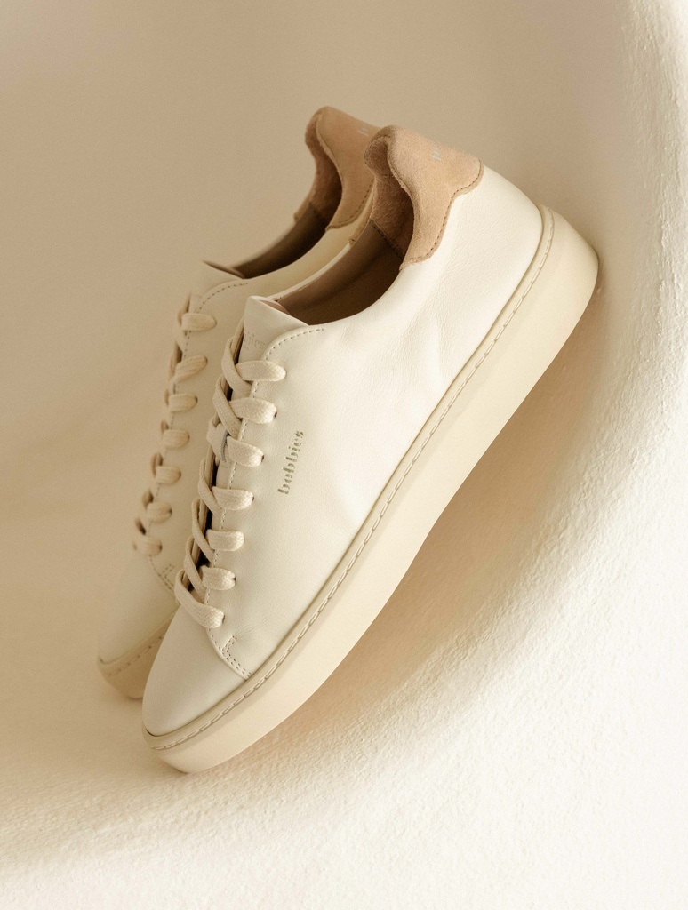 Sneakers : Sanna - Cream & Milos Beige