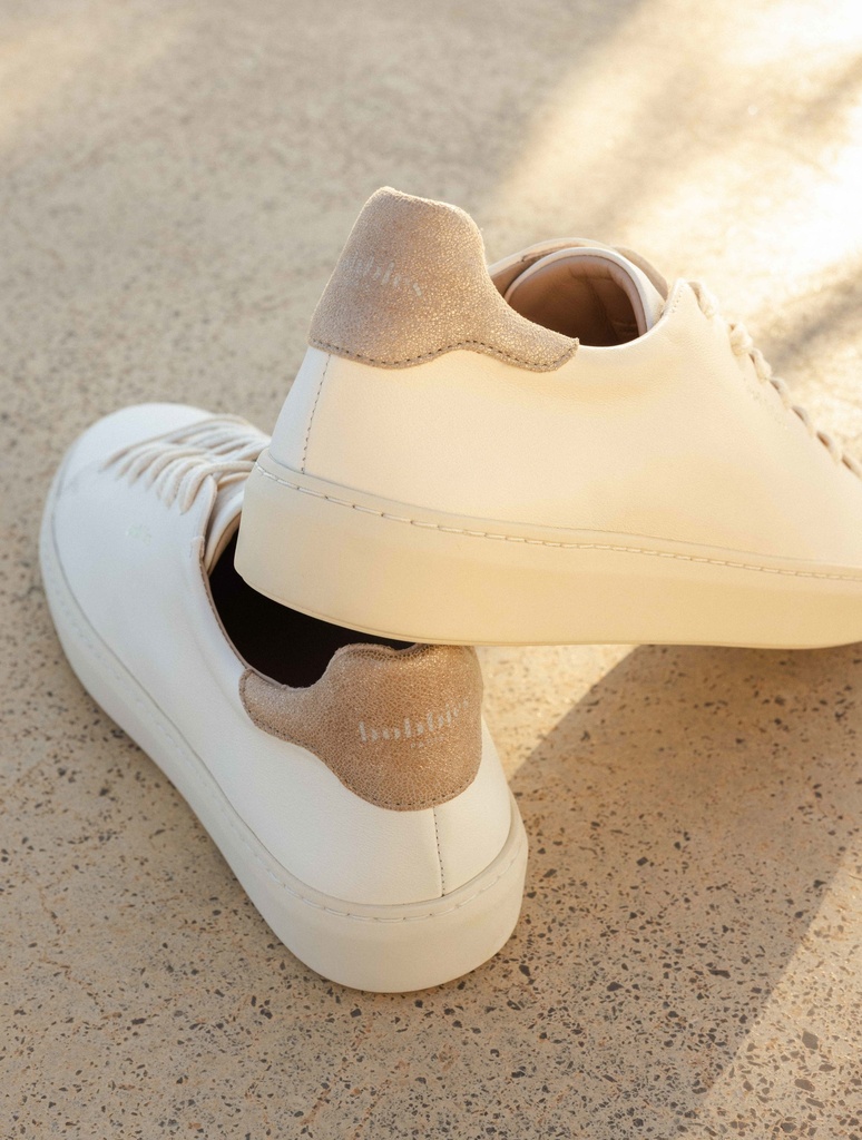 Zapatillas : Sanna - Cream & Egyptian Gold