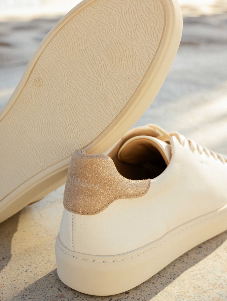 Zapatillas : Sanna - Cream & Egyptian Gold