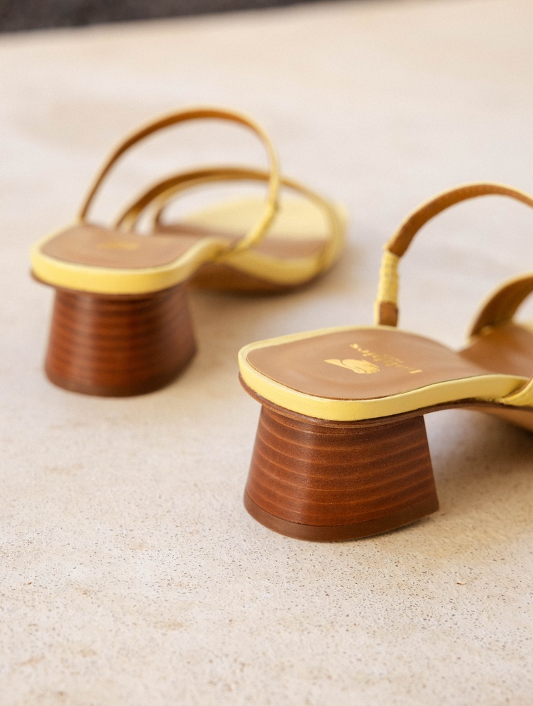 Sandalen mit Absatz : Sonja - Cheesecake