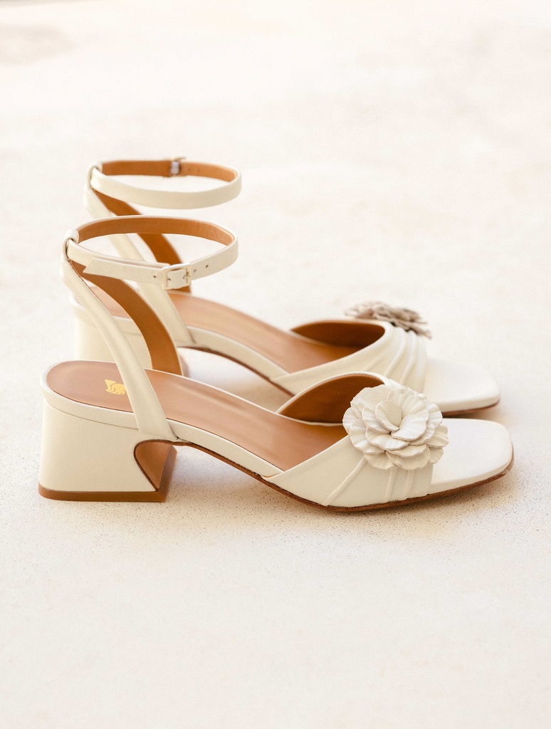 Heeled Sandals : Stella - Milk
