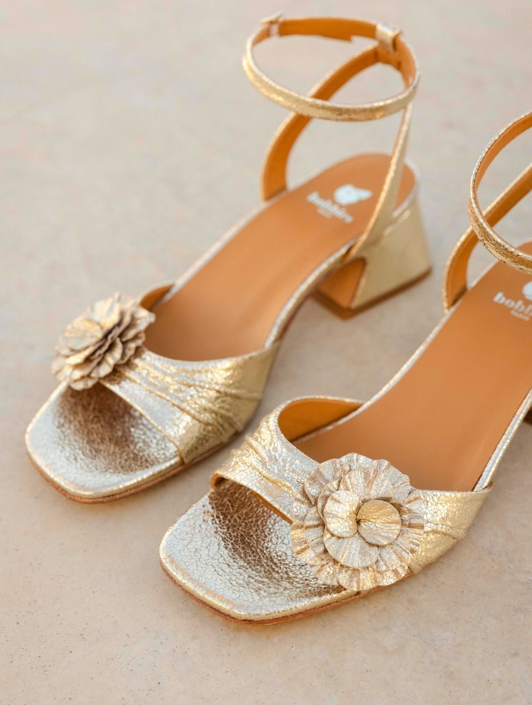 Sandales à Talons : Stella - Champagne Gold