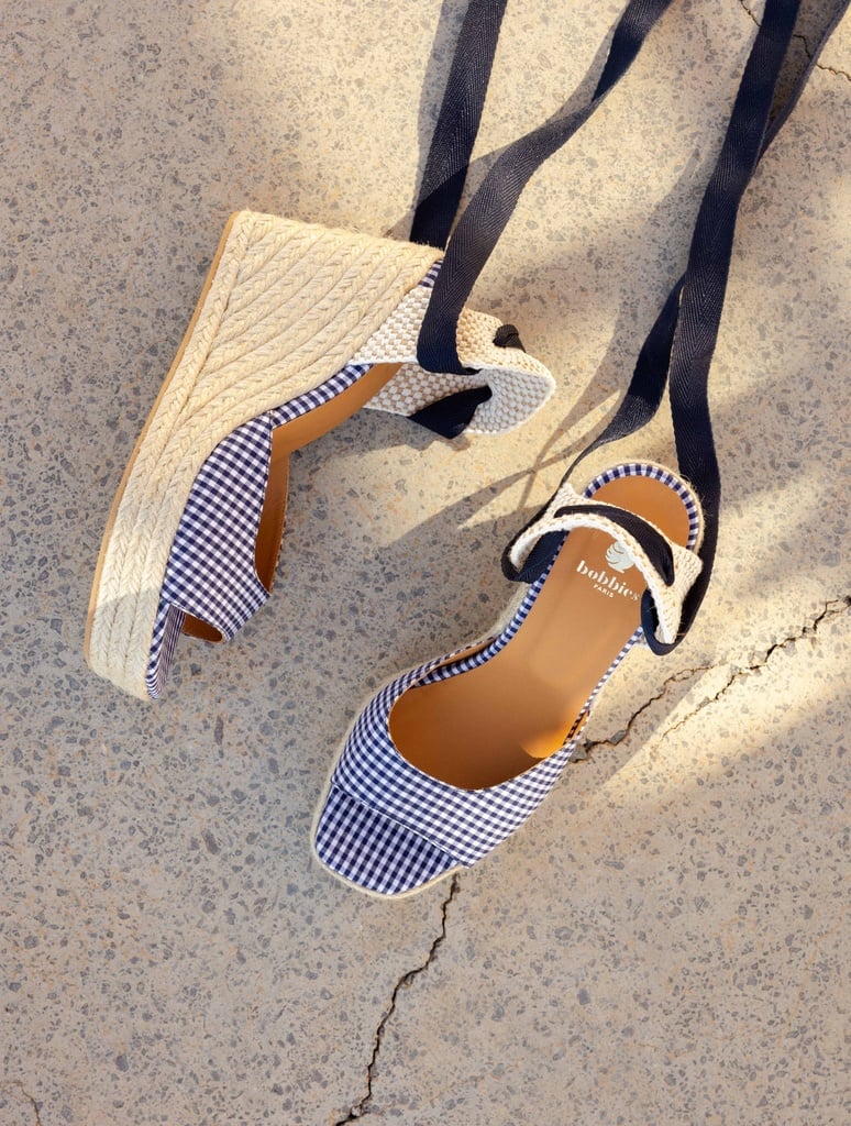 Alpargatas con cuña : Summer - Vichy Navy