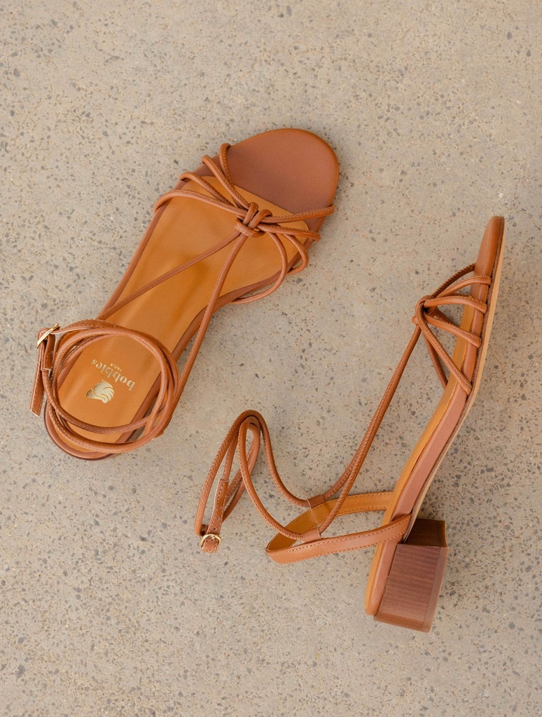 Sandales Plates : Tara - Camel