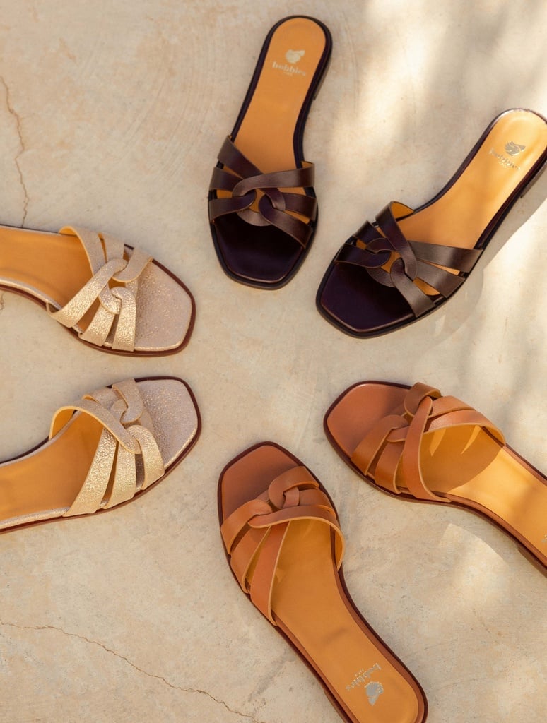 Sandales Plates : Thaïs - Egyptian Gold