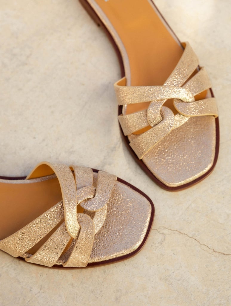 Flache Sandalen : Thaïs - Egyptian gold