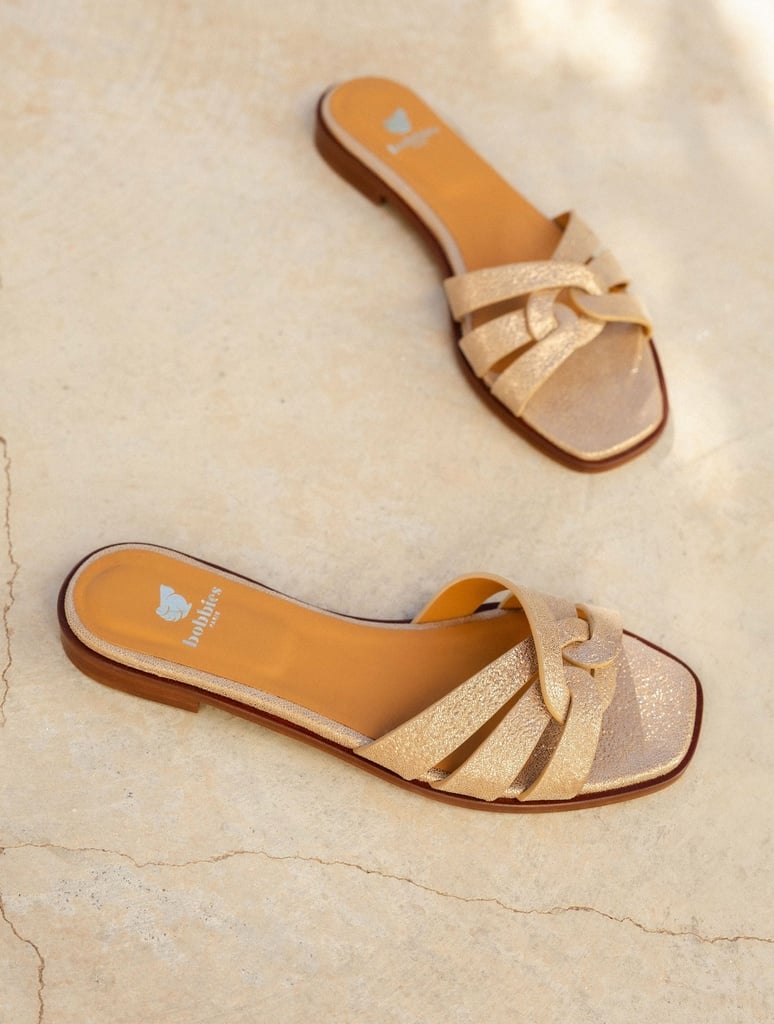 Sandales Plates : Thaïs - Egyptian Gold