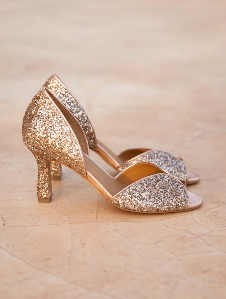 Heeled Sandals : Tango - Pink Sparkles