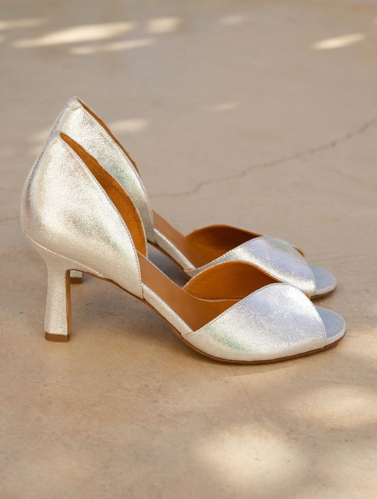 Heeled Sandals : Tango - Silver Meanders
