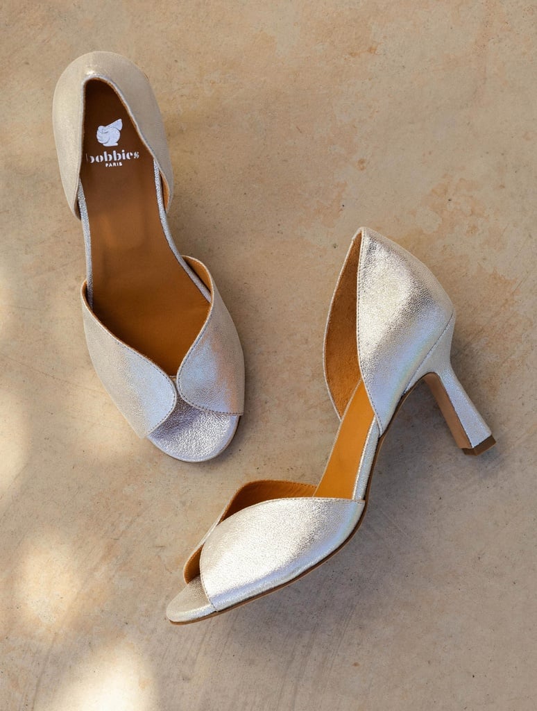 Heeled Sandals : Tango - Silver Meanders