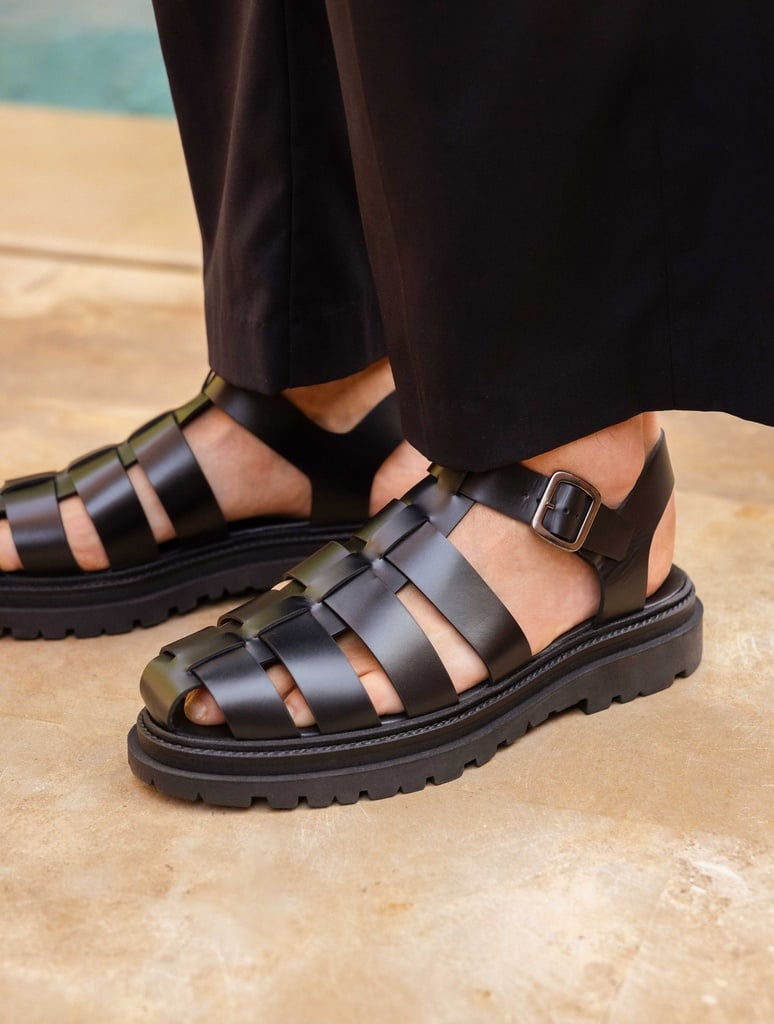 Flat Sandals : Argos - Intense Black