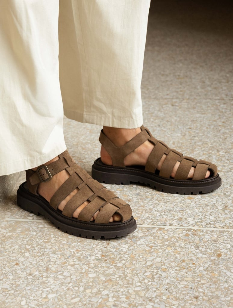 Flat Sandals : Argos - Khaki Brown