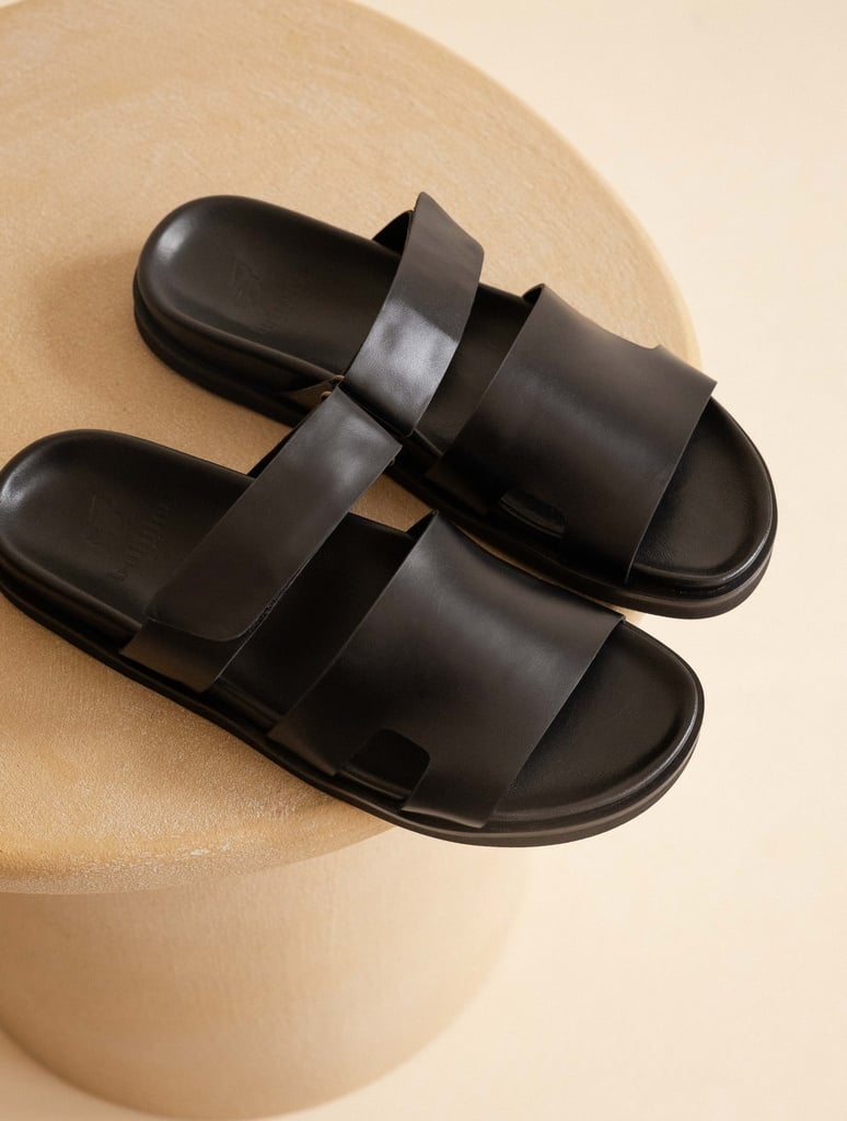 Sandales Plates : Barry - Intense Black