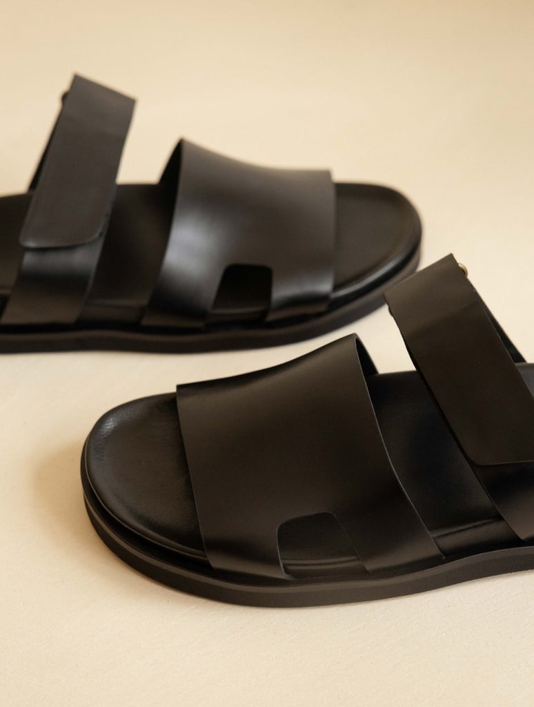 Sandales Plates : Barry - Intense Black