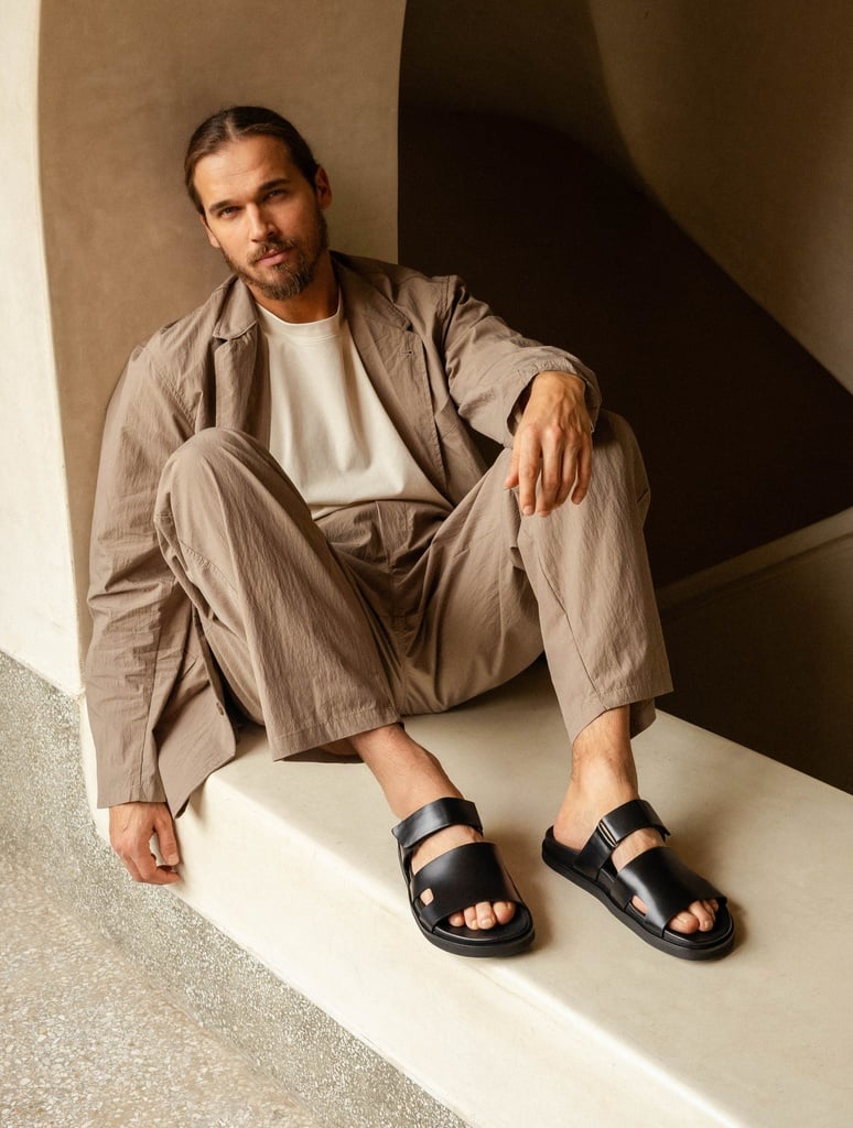 Sandales Plates : Barry - Intense Black