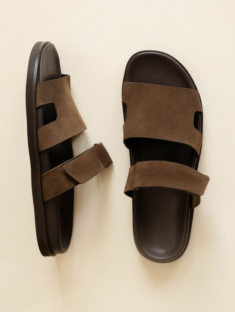 Sandales Plates : Barry - Khaki Brown