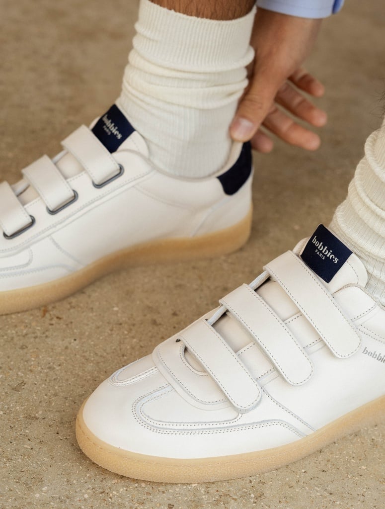Baskets : Björn - Crème & Navy