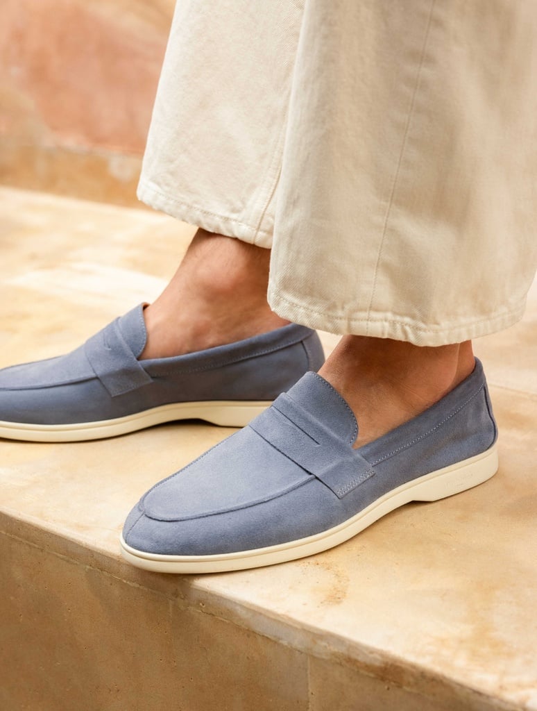 Loafers : Bormes - Blue Grey
