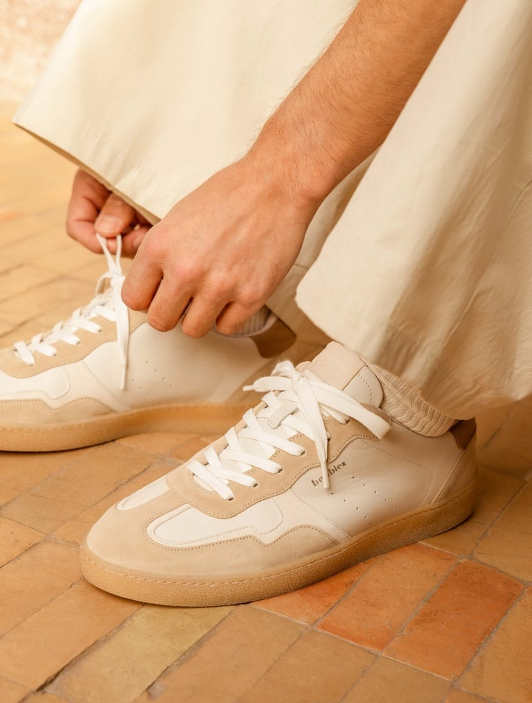 Sneakers : Davis - Off-White & Biscuit