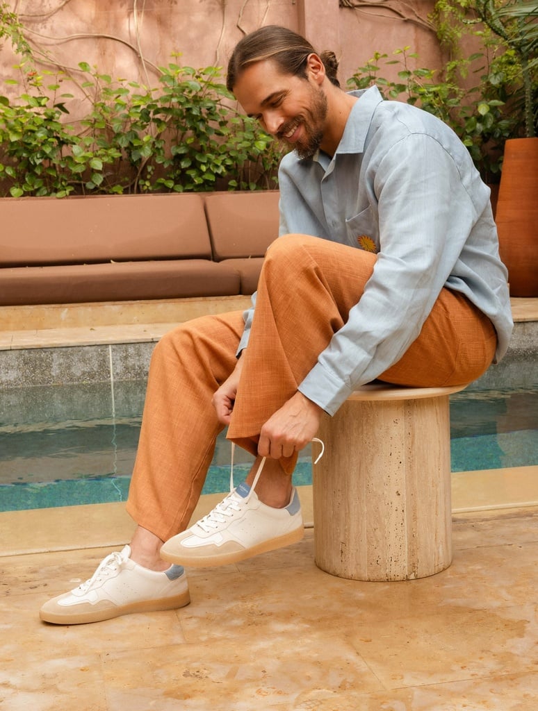 Sneakers : Davis - Off-White & Cool Blue