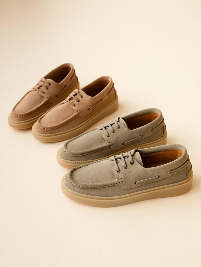 Chaussures Bateau : Ewan - Grey Green