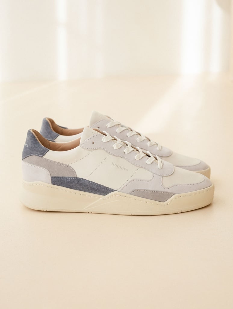 Sneakers : Malibu - Off-White - Blue - Pearl Grey