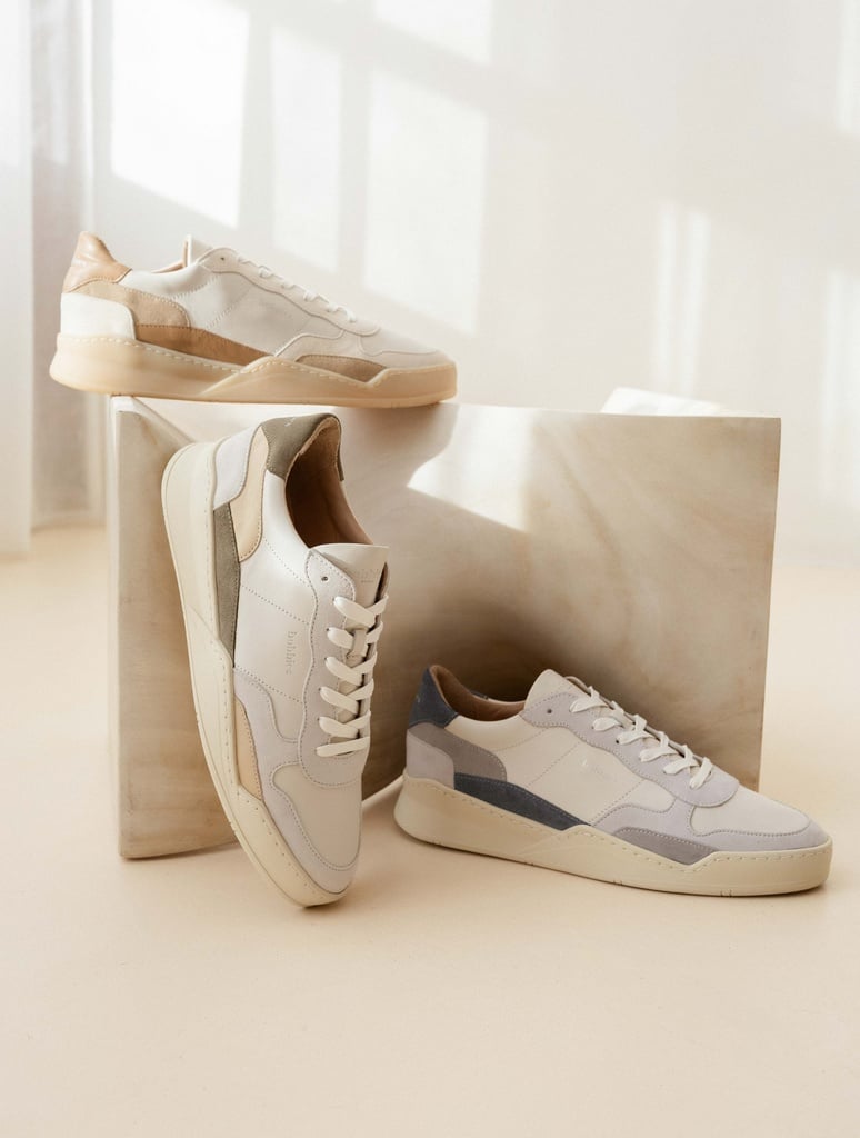 Sneakers : Malibu - Off-White - Blue - Pearl Grey