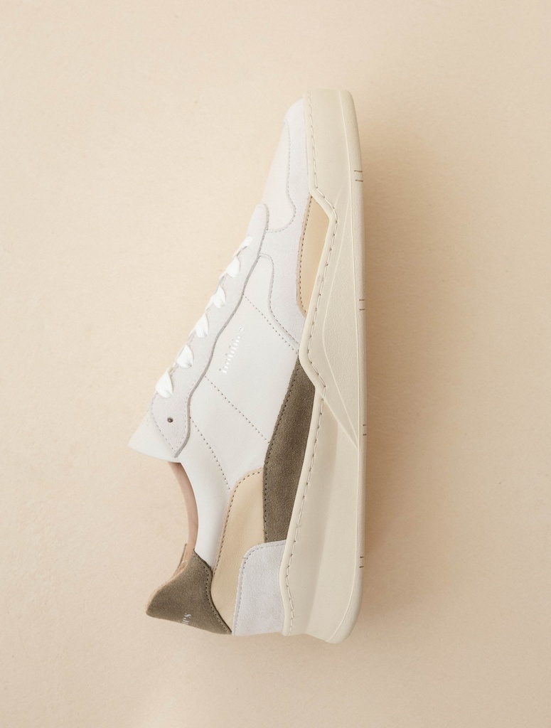 Sneakers : Malibu - Off-White - Grey Green - Beige