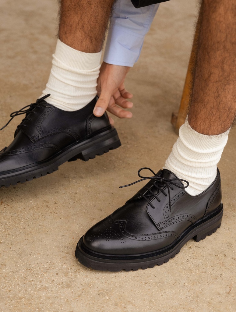 Derbys & Richelieu : Oscar - Intense Black