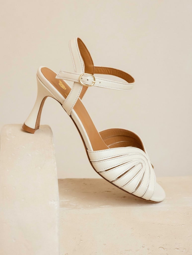 Heeled Sandals : Alya - Milk