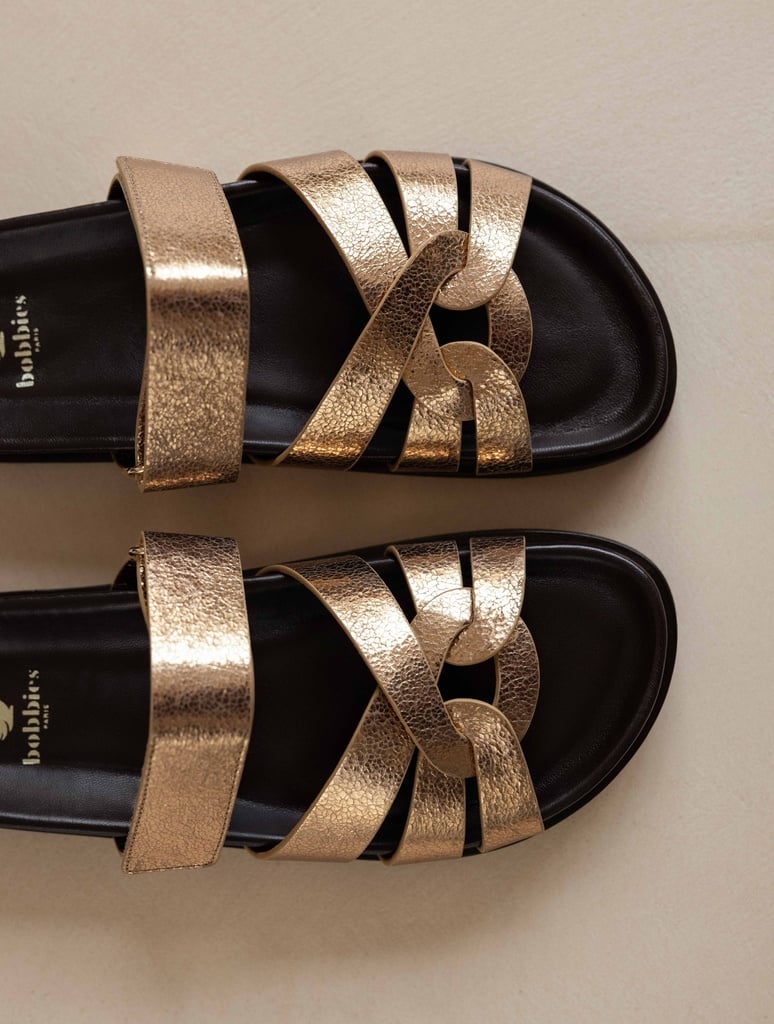 Flat Sandals : Atlas - Sepia Gold