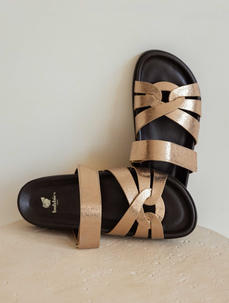 Flat Sandals : Atlas - Sepia Gold