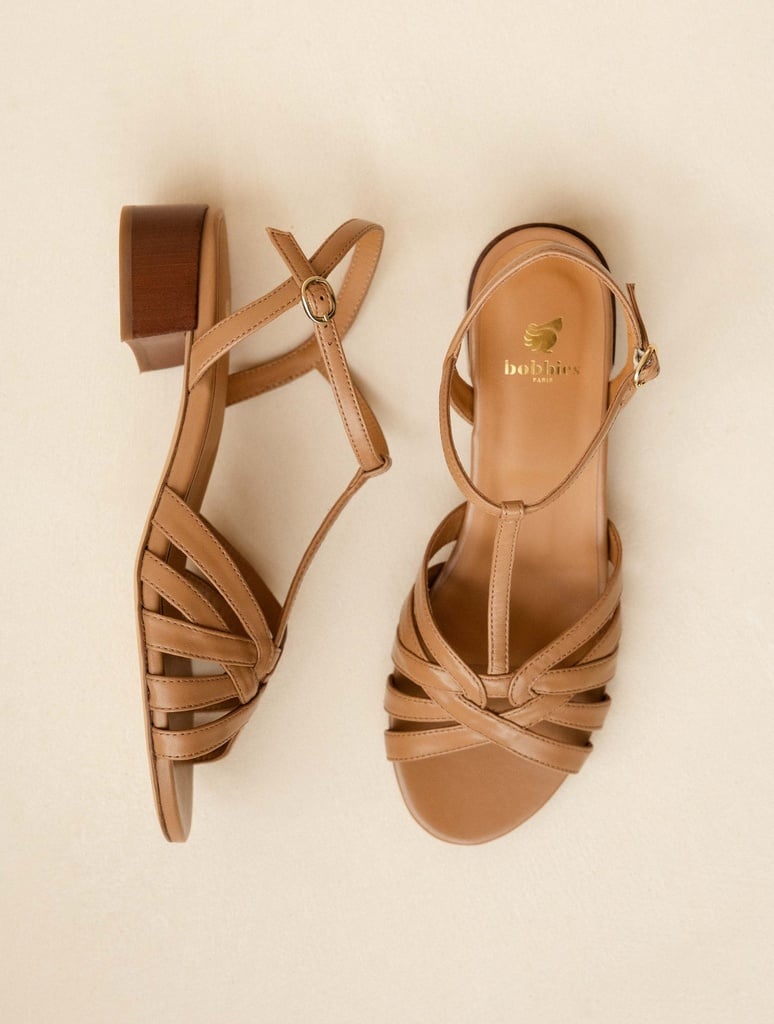Heeled Sandals : Capri - Hazelnut
