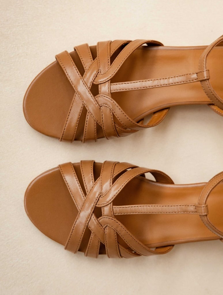 Heeled Sandals : Capri - Hazelnut