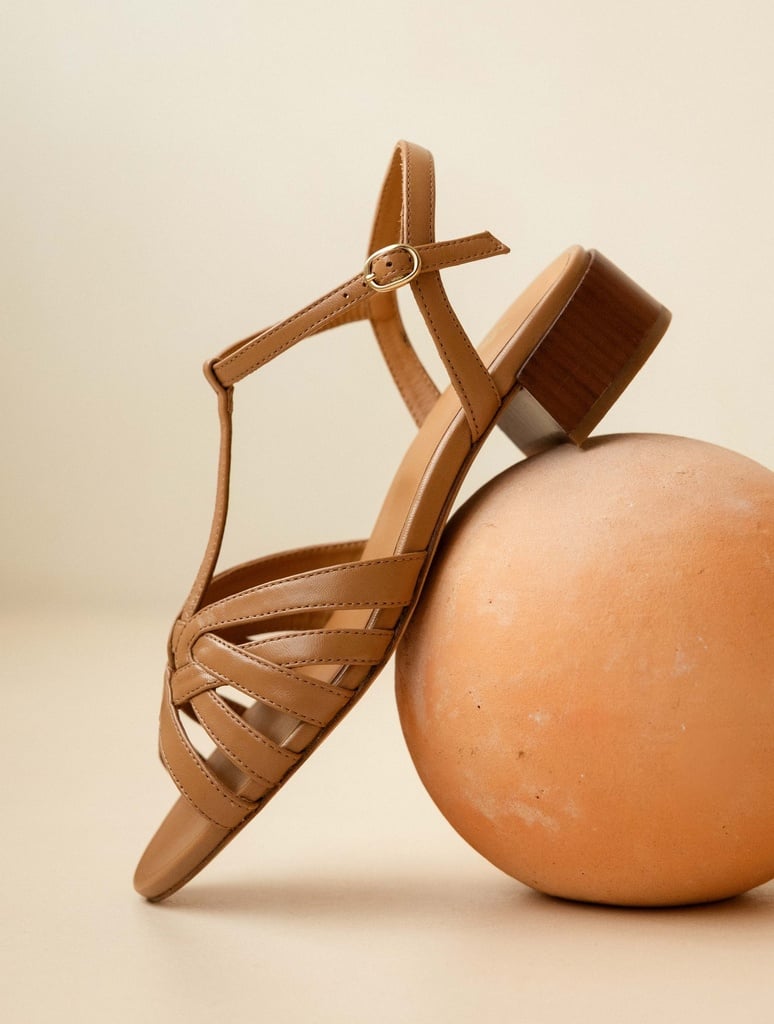 Heeled Sandals : Capri - Hazelnut