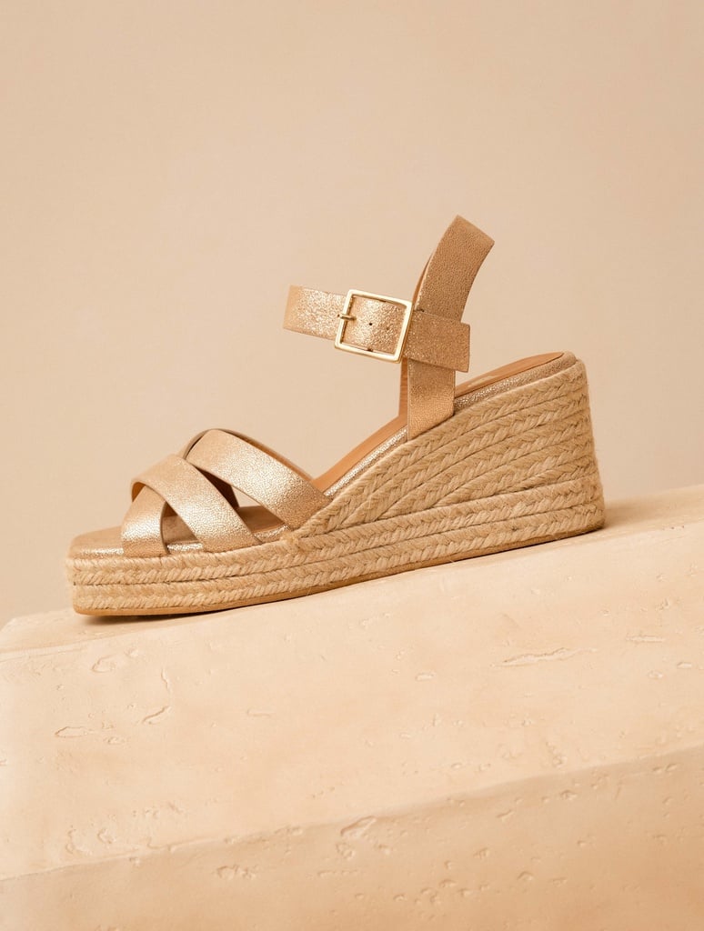 Alpargatas con cuña : Cléo - Iridescent Champagne