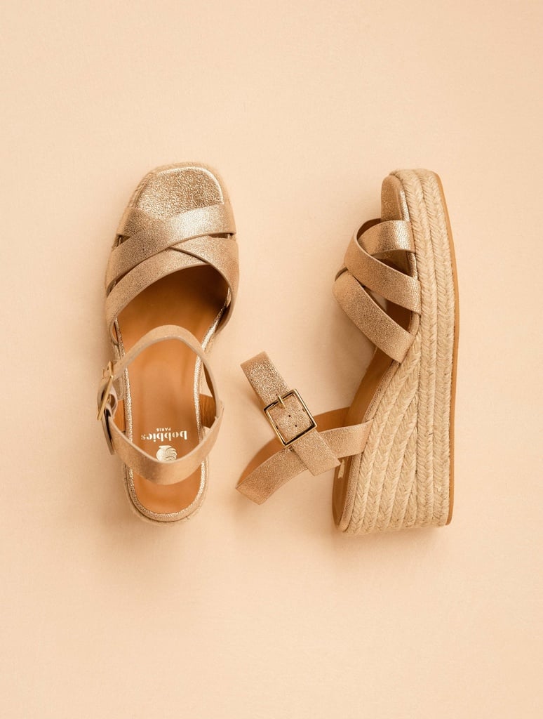 Alpargatas con cuña : Cléo - Iridescent Champagne