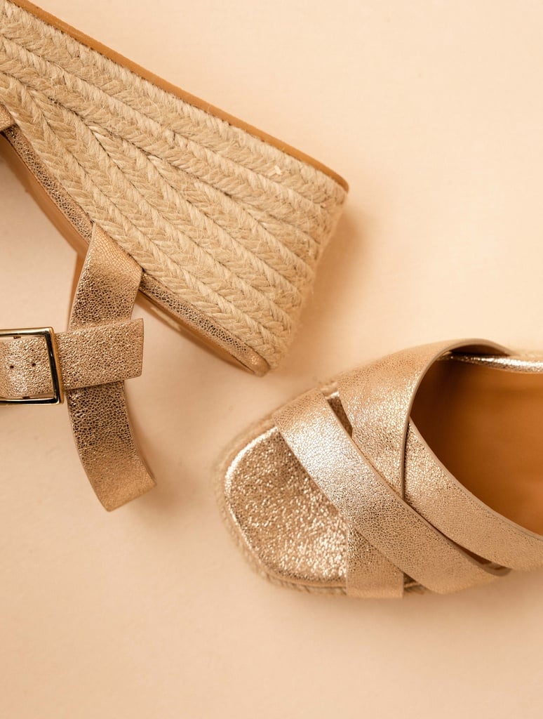 Alpargatas con cuña : Cléo - Iridescent Champagne