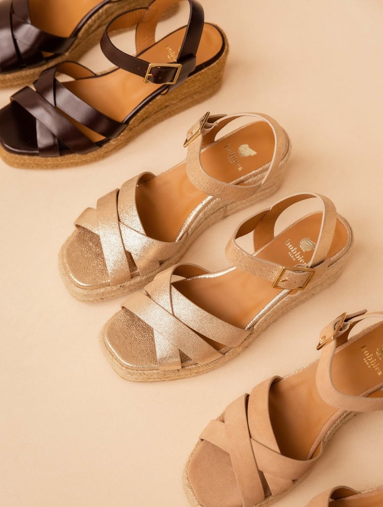 Alpargatas con cuña : Cléo - Iridescent Champagne